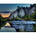 Poster mare 70x50 cm, Imi ridic ochii spre munti...